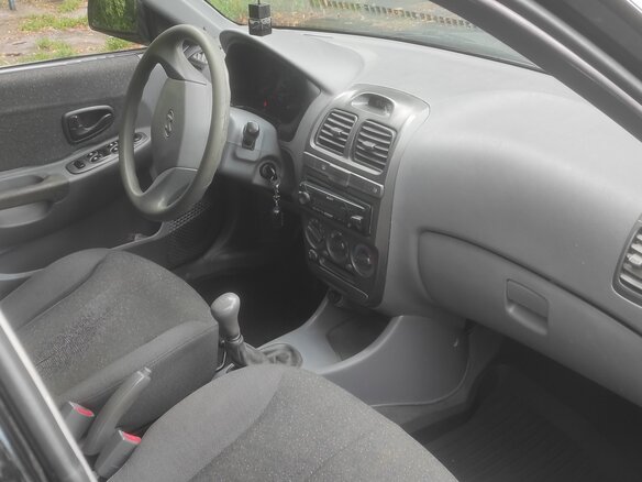 2006 Hyundai Accent ТагАЗ II, чёрный, 475000 рублей - вид 9