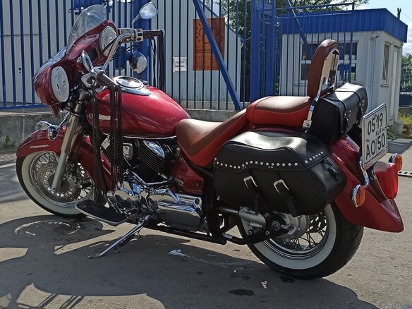 2003 Yamaha XVS1100, красный, 550000 рублей - вид 7
