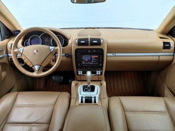2008 Porsche Cayenne S I Рестайлинг (957), синий - вид 6
