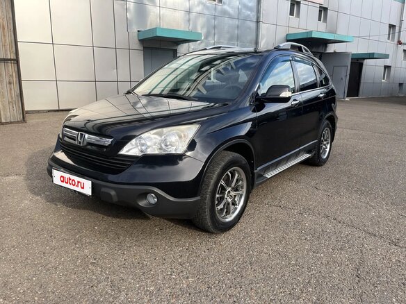 2007 Honda CR-V III, чёрный, 1300000 рублей
