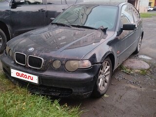 2002 BMW 3 серии Compact 316i IV (E46) Рестайлинг, чёрный, 400000 рублей, вид 1