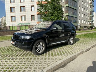 2003 BMW X5 3.0i I (E53) Рестайлинг, чёрный, 1350000 рублей, вид 2