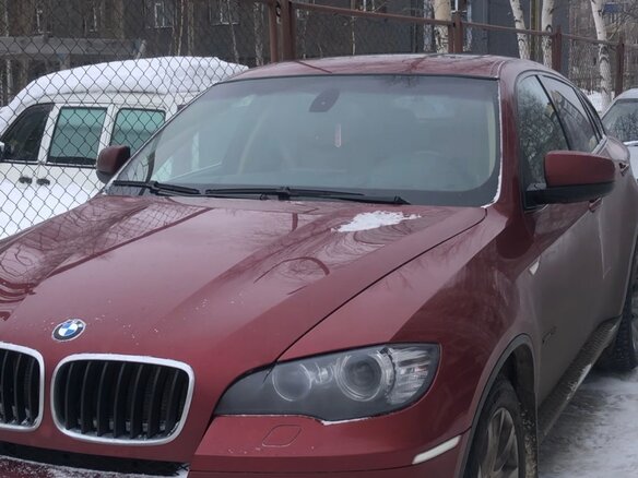 2009 BMW X6 35i 6-speed I (E71), красный, 1800000 рублей