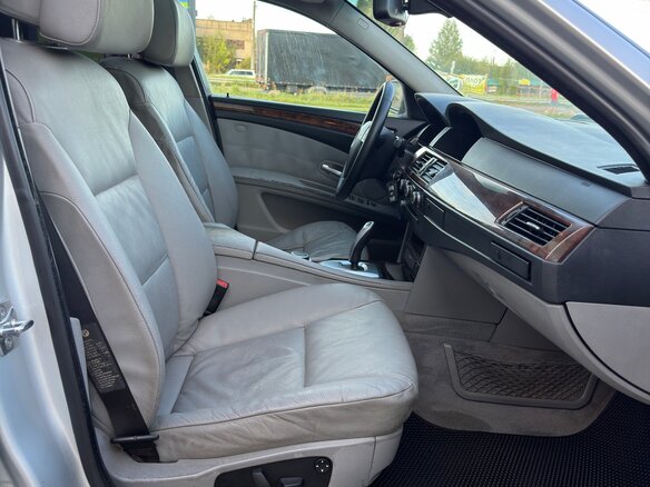 2008 BMW 5 серии 528i V (E60/E61) Рестайлинг, серый - вид 28