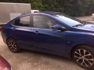 2012 Hyundai Solaris I, синий, 760000 рублей, вид 4