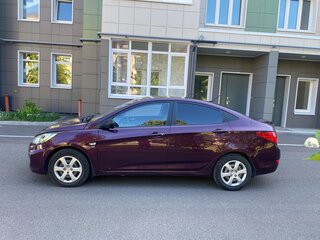 2011 Hyundai Solaris I, фиолетовый, 800000 рублей, вид 2