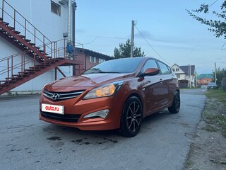2014 Hyundai Solaris I Рестайлинг, оранжевый, 1199000 рублей, вид 1