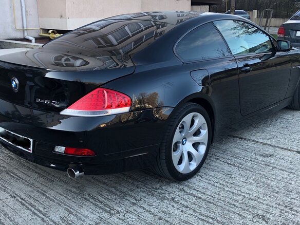 2005 BMW 6 серии 645i II (E63/E64), чёрный - вид 1