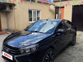 2015 Lada (ВАЗ) Vesta I, чёрный, 750000 рублей, вид 3