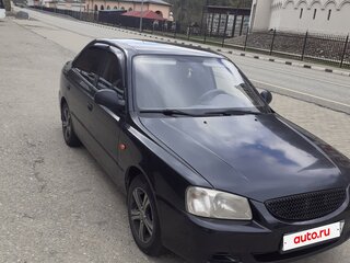 2006 Hyundai Accent ТагАЗ II, чёрный, 475000 рублей, вид 1