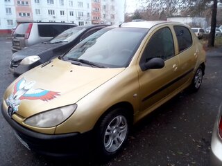 2003 Peugeot 206, жёлтый, 195000 рублей, вид 4