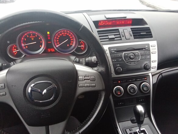 2008 Mazda 6 II (GH), чёрный - вид 7