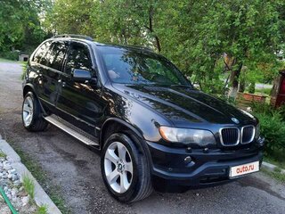2003 BMW X5 3.0i I (E53) Рестайлинг, чёрный, 1300000 рублей, вид 2