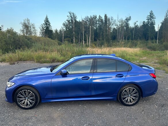 2021 BMW 3 серии 320i xDrive VII (G2x), синий, 3300000 рублей - вид 9
