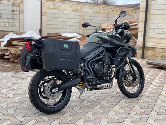 2013 Triumph Tiger 800, зелёный - вид 4