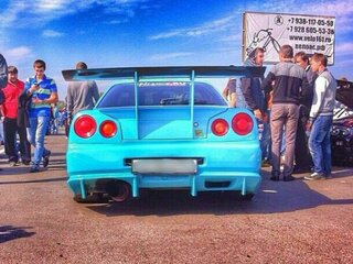 1998 Nissan Skyline X (R34), голубой, 3500000 рублей, вид 4
