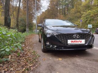 2021 Hyundai Solaris II Рестайлинг, чёрный, 1345000 рублей, вид 1