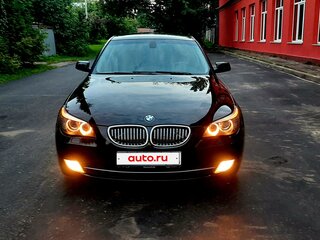2008 BMW 5 серии 525i V (E60/E61) Рестайлинг, чёрный, 1777000 рублей, вид 2