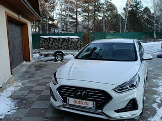 2019 Hyundai Sonata VII (LF) Рестайлинг, белый, 1650000 рублей, вид 1