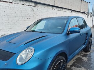 2007 Porsche Cayenne S I Рестайлинг (957), синий, 3100000 рублей, вид 4
