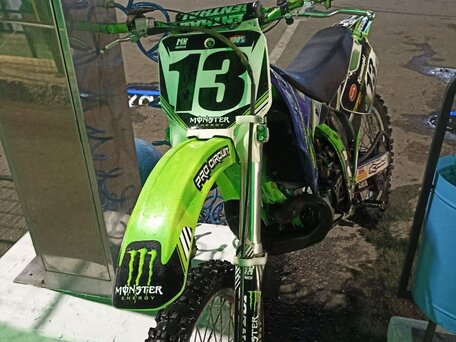 1996 Kawasaki KX 250, зелёный, 150000 рублей, вид 2