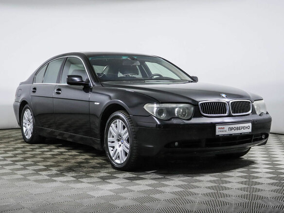 2004 BMW 7 серии 730d IV (E65/E66), чёрный - вид 2