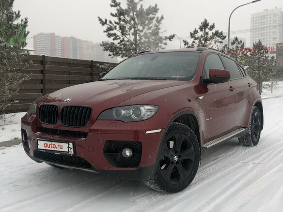 2010 BMW X6 35i 6-speed I (E71), красный - вид 1