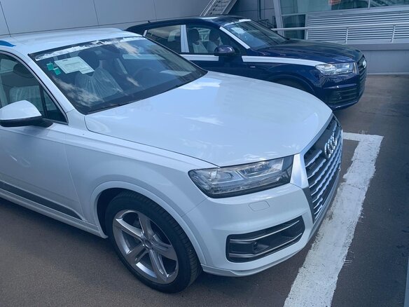 2019 Audi Q7 II (4M), белый, 5500000 рублей - вид 2