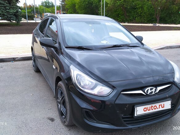 2013 Hyundai Solaris I, чёрный