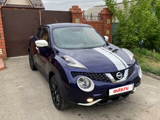 2017 Nissan Juke I Рестайлинг, синий, 1390000 рублей, вид 2