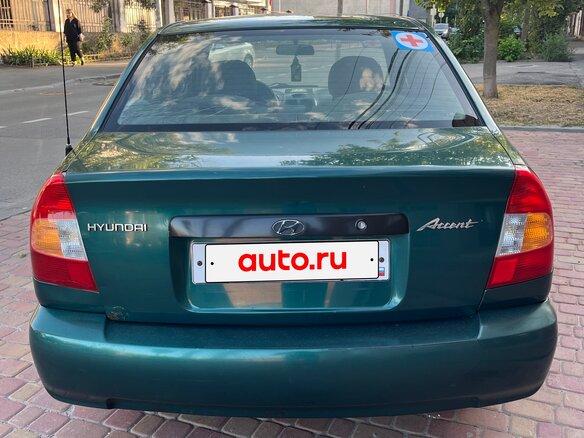2002 Hyundai Accent II, зелёный, 430000 рублей - вид 4
