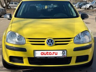 2007 Volkswagen Golf V, жёлтый, 640000 рублей, вид 3