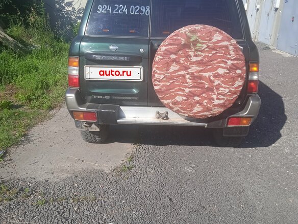 1998 Nissan Patrol V (Y61), зелёный, 850000 рублей - вид 5