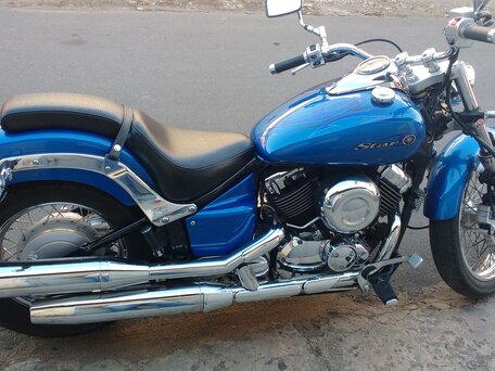 2009 Yamaha XVS650 Drag Star, синий, 450000 рублей, вид 4