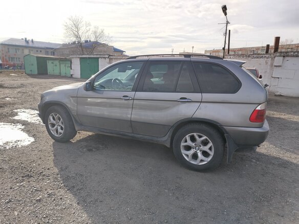 2005 BMW X5 3.0i I (E53) Рестайлинг, серый - вид 5