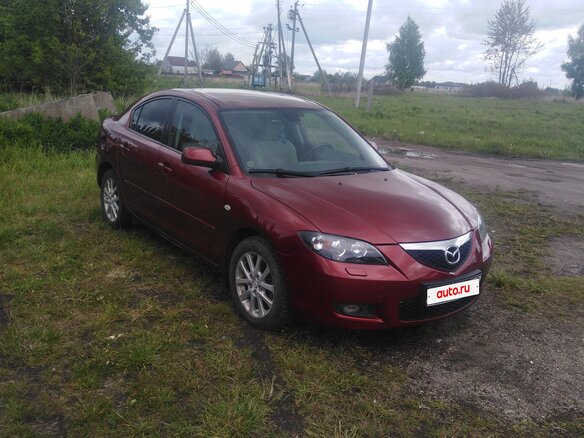 2008 Mazda 3 I (BK) Рестайлинг, красный, 589000 рублей - вид 4