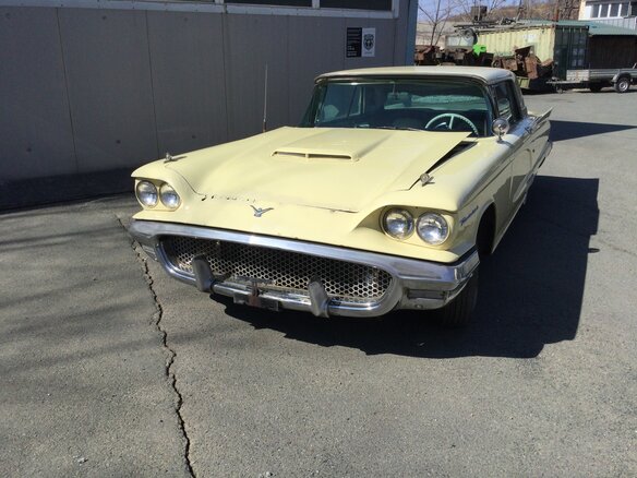 1957 Ford Thunderbird I, жёлтый - вид 6