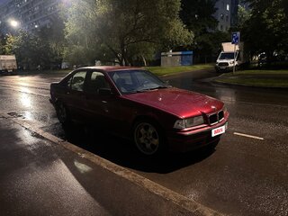 1992 BMW 3 серии 318i III (E36), синий, 980000 рублей, вид 4