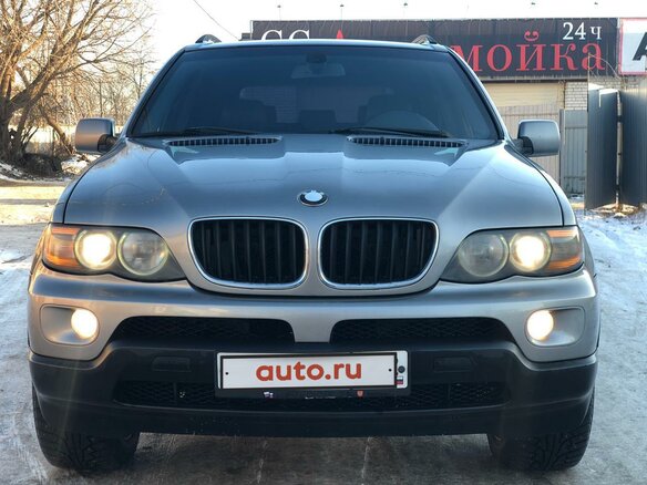 2005 BMW X5 3.0i I (E53) Рестайлинг, серый - вид 1