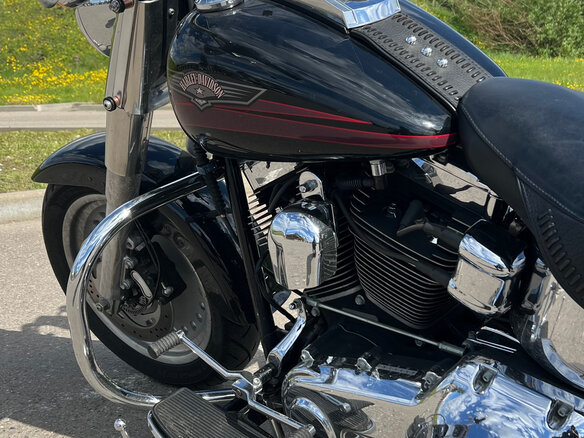 2007 Harley-Davidson Fat Boy, чёрный, 1100000 рублей - вид 14