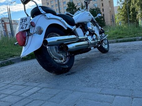 2008 Yamaha XVS650 Drag Star, белый, 550000 рублей, вид 3