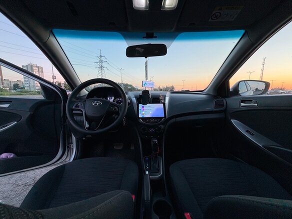 2014 Hyundai Solaris I Рестайлинг, серебристый - вид 12