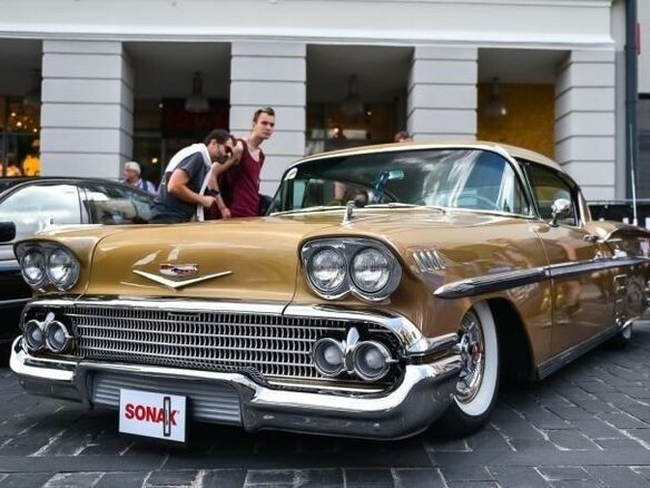 1958 Chevrolet Impala II, коричневый - вид 35