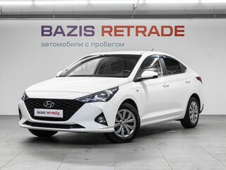 2021 Hyundai Solaris II Рестайлинг, белый, 1381000 рублей, вид 1