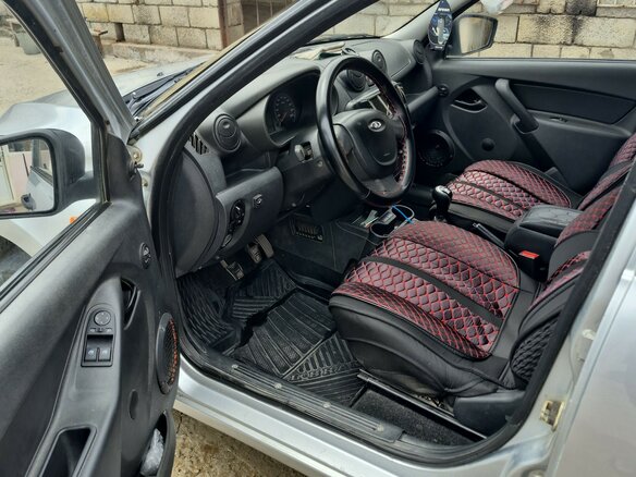 2015 Lada (ВАЗ) Granta I, серебристый, 510000 рублей - вид 5