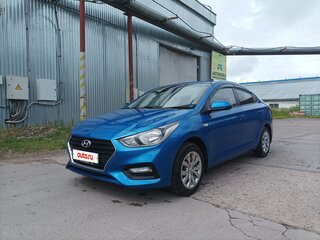 2018 Hyundai Solaris II, синий, 1250000 рублей, вид 1