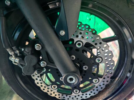 2014 Kawasaki ER-6F (Ninja 650R), зелёный, 620000 рублей, вид 4