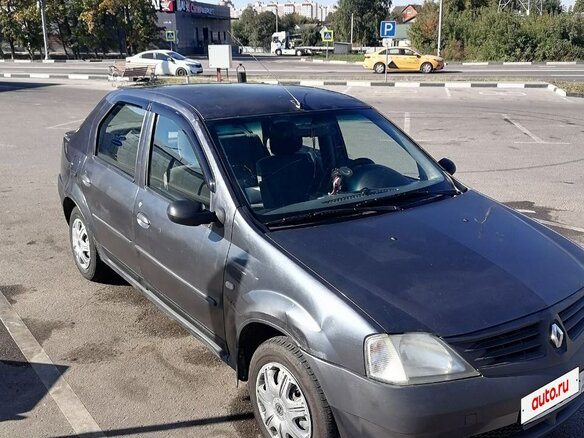 2006 Renault Logan I, серый, 185000 рублей - вид 2