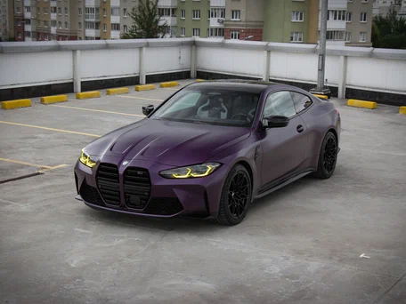 2023 BMW M4 Competition Package G82/G83, фиолетовый, 11300000 рублей, вид 3