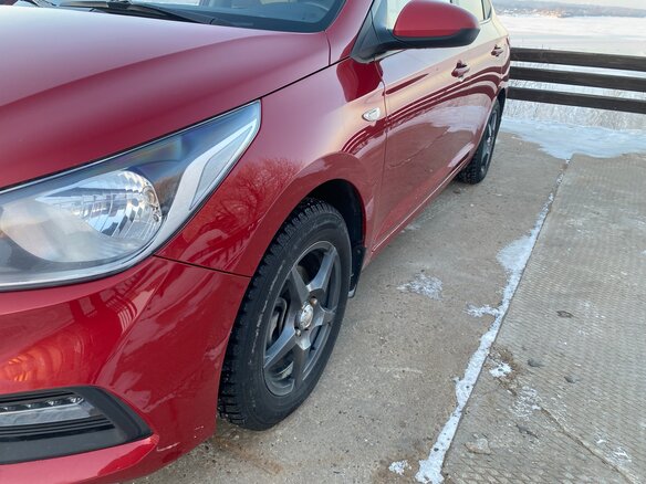 2017 Hyundai Solaris II, красный, 1250000 рублей - вид 7